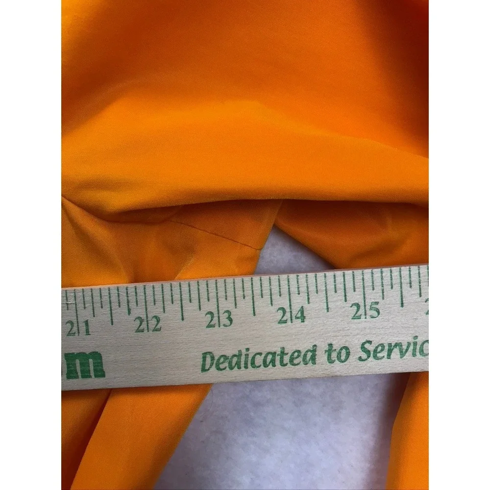 Terry Lewis Classic Luxuries Women Orange‎ Belted Trench Coat Rain Jacket 1X NEW